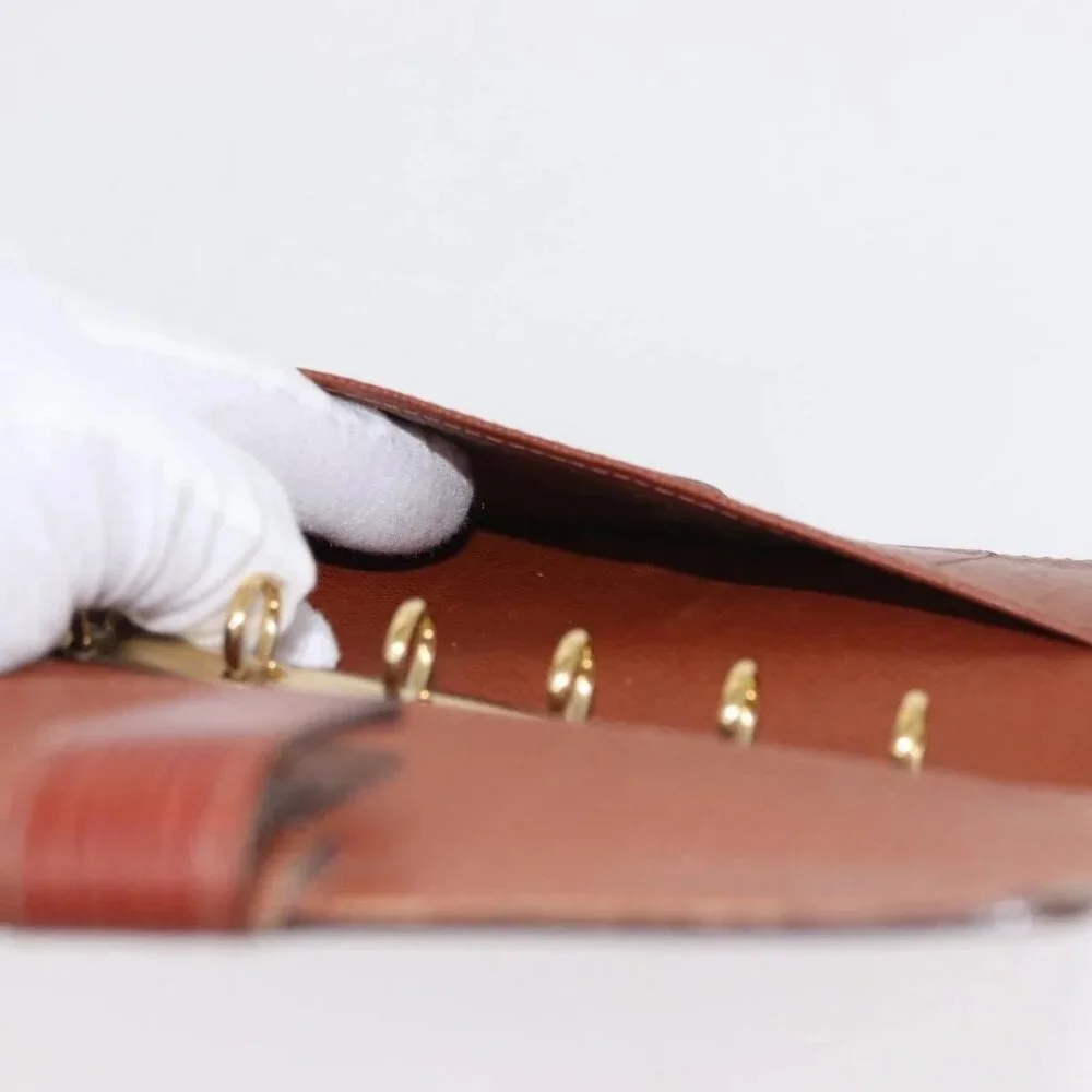 LOUIS VUITTON Epi Agenda PM Day Planner Cover Brown